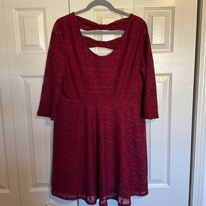 Maroon Dress